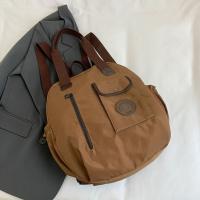 Mochila de nailon para natación de estilo coreano, bolso de hombro de forma redonda de nailon de Color sólido, bolso de mano con diseño de nicho, bolso de viaje para Fitness - details 5