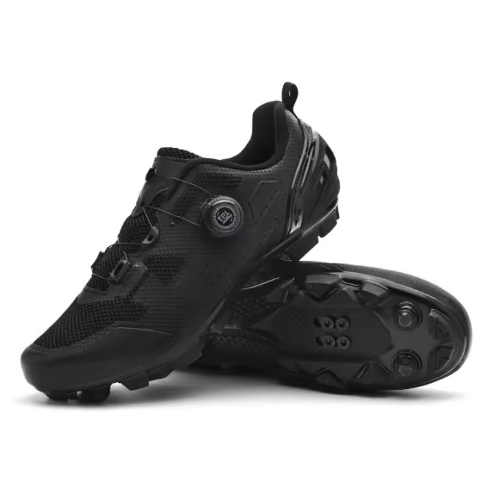 Zapatillas de ciclismo para hombre, calzado para bicicleta de montaña, Compatible con el sistema SPD, calas de Pedal para montar en exteriores e interiores - 1