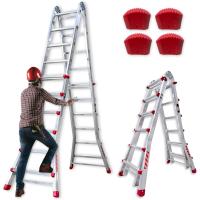 Escalera Telescópica Premium hasta 12 Peldaños |   Escaleras Plegables Aluminio |   Escalera Extensible 5 Metros y 150kg |   Escalera Multiposición |   Escada Certificación EN131 - details 6