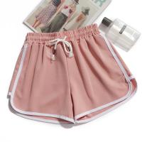 Nuevos pantalones cortos informales a rayas para mujer, pantalones cortos deportivos holgados Harajuku coreanos que combinan con todo, moda de verano, Mini pantalones cortos finos simples para Yoga para mujer - details 9