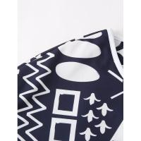 BUNO-Chaqueta de algodón reversible con estampado geométrico para mujer, chaqueta holgada de estilo callejero, informal, de un solo pecho, novedad de verano, 2025 - details 8