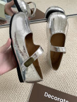 Francés de fondo plano cabeza redonda boca poco profunda solo zapatos nuevo temperamento retro desplazamiento noche Mary Jane zapatos zapatos de mujer - details 14
