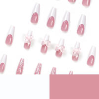 Mujeres falsas ultralargas, decoración de diamantes de imitación, uñas artificiales de resina para la vida diaria, uso diario - details 1