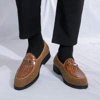 Mocasines de piel sintética para hombre, zapatos informales de cuero sintético, a la moda, para negocios, bodas y fiestas - details 15