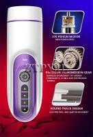 Mastubador para hombres, pistón automático telescópico, masturbador de calefacción masculino, vibrador de empuje, Vagina realista, Juguetes sexuales de Coño Real - details 4