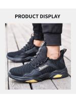 Zapatos de Trabajo para Hombres con Punta de Acero a Prueba de Golpes y Anti-perforación Transpirables Cómodos con Suela Suave Zapatos de Seguridad Protectoros para Hombres Hechos en China - details 12