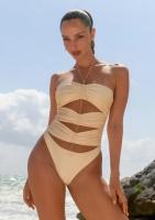 Traje de baño de una pieza para mujer, traje de baño Push Up, traje de baño ahuecado atrevido, traje de baño con Control de barriga - details 5