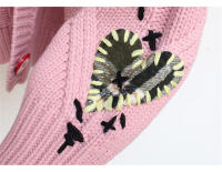 Cárdigan de punto cálido para mujer, chaqueta bordada con bolsillos, abrigo holgado, otoño e invierno, 2023 - details 14