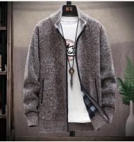 Cardigánes de Punto para Hombres en Invierno Cuellos Elevados, Gruesos, Moda Casual - details 12