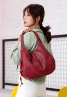 Bolso de mano para mujer de piel sintética suave de alta capacidad, diseño vintage, bolso de hombro con asa superior para mujer - details 6
