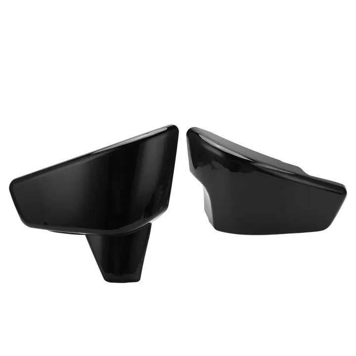Protector de carenado de cubierta lateral de batería de motocicleta izquierda derecha decoración fresca para VT600 VT600C VT600CD 1999-2007 negro brillante - 1