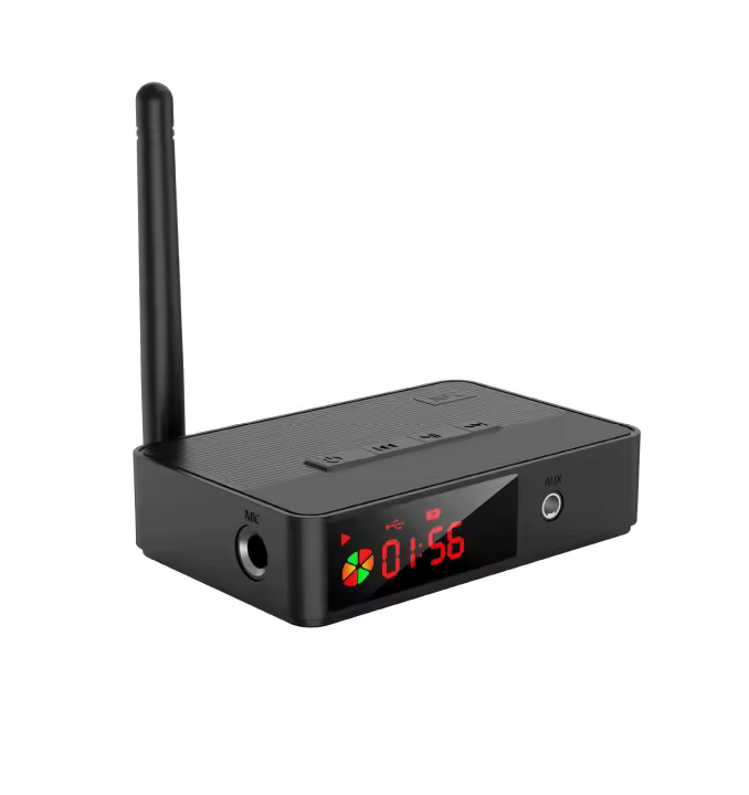 Receptor inalámbrico NFC, conexión Coaxial, compatible con Karaoke, TF, u-disk, Play para TV, auriculares, adaptador Bluetooth 5,3 con Control remoto - 1