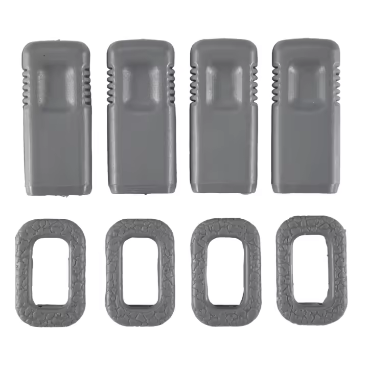 Juego de 4 tapas de pasador de cerradura de puerta + sujeción para Mitsubishi Pajero Montero V31 V32 V33 V43 SHOGUN MK2 MB 774548   MB 775216 - 1