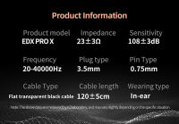 Original KZ EDX Pro X Wired Earphones In-ear 3.5mm AUX With MIC HD Calls Removable For Work Running Driving Sleeping Music Games - details 10