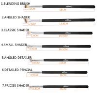Conjunto de maquillaje combinado, 120 colores de sombras de ojos nacaradas mate, 7 pinceles para sombras de ojos - details 5