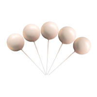 Adornos de pastel con forma de bola de colores, Decoración de Pastel DIY para boda, fiesta de cumpleaños, postre, accesorios para magdalenas, suministros para hornear, 5 piezas - details 13