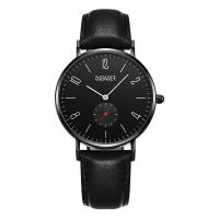 Reloj mecánico de cuarzo con esfera grande, reloj de cuero genuino a prueba de agua, reloj informal de tendencia a la moda - details 5