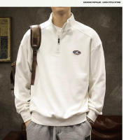 Camisa deportiva informal elegante para hombre, polo holgado con cuello de media cremallera - details 5