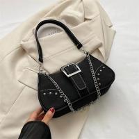 Bolso Retro Simple para axila, bolso de hombro informal de tendencia a la moda, bolso cruzado con textura informal de lona para mujer - details 19