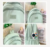 Mochila japonesa grande para estudiantes, sencilla y versátil, material de poliéster unisex, decoración de muñecas - details 29