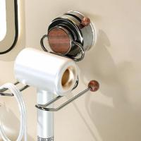 Soporte para secador de pelo con ventosa de hierro, estante de almacenamiento para secador de pelo reutilizable montado en la pared, colgador para secador de pelo sin perforaciones, ahorro de espacio - details 9