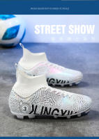 Parte superior alta transpirable, cómodos y antideslizantes, zapatos de juego profesional para entrenamiento en césped, zapatos de fútbol. - details 18