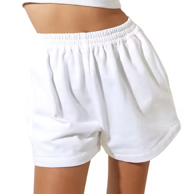 Pantalones de Sudor de Cintura Alta para Mujer en Verano Ajuste Suelto, Color Sólido, Perfecto para Exercicio, Fitness, Correr, Yoga - 1