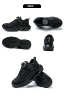 Zapatillas de trabajo con punta de acero a la moda para hombre, zapatos protectores a prueba de perforaciones, botas de seguridad para hombre - details 16