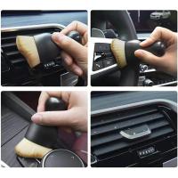 Cepillo de limpieza Interior de coche, teclado, aire acondicionado, cámara, cepillos de limpieza de piel suave y gruesa con cubierta, herramientas detalladas de polvo para grietas - details 4