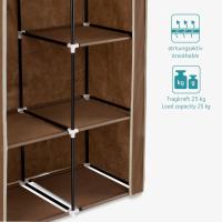 Armario Plegable Grande de Tela Ropero con Barra para Colgar Ropa 88 x 170 x 45 CM - details 4