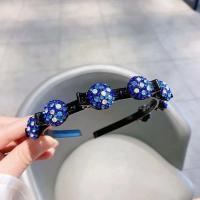 Diadema fija con flequillo de diamantes de imitación antideslizante, accesorios para el cabello dulces, bandas para el cabello con Clips, tocado de estilo coreano, Aro para el cabello brillante - details 12