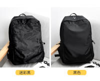 Mochila resistente al desgaste para viajeros, mochila informal de tela Oxford, mochila curva impermeable neutra para estudiantes de secundaria - details 19