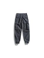 Pantalones Cargo de Moda para Hombres 2024 Estilo Callejero Suelto con Cordón Material de Algodón - details 4
