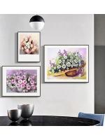 RUOPOTY-pintura moderna por números, pintura de regalo Original con número de flores, regalo personalizado, decoración de pintura - details 1