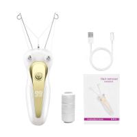 Removedor de cuerpo eléctrico para mujer, afeitadora de hilo de algodón para piernas y brazos, maquinilla de afeitar, depiladora de pelo recargable para cuello de belleza - details 15