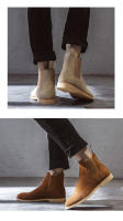 Chelsea botas de cuero genuino otoño e invierno botas de los hombres británicos - details 16