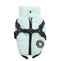 Chaqueta de Abrigo para Mascotas Calentita con Capucha Traje de Correa con Cremallera para Perros y Gatos 4 Colores Disponibles - details 7