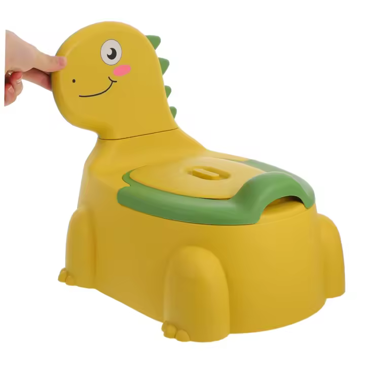 Orinal para inodoro, asiento para inodoro, sillas para orinal, orinal de dinosaurio, orinal de entrenamiento, orinal de entrenamiento, inodoro de viaje, orinal, inodoro amarillo Pp - 1