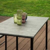 Juego de Mesa Comedor Conjunto de Mesa Alta de Bar con 4 Taburetes y 1 Mesa Gris - details 4