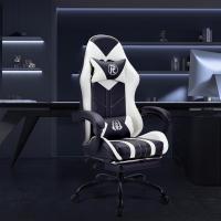 Silla Gaming Silla de Oficina Silla Giratoria Silla de Ordenador Silla de Tareas Silla de Escritorio Silla Ergonómica Silla de Carreras Silla de Cuero Silla PC Gaming (Rojo, con reposapiés) - details 26