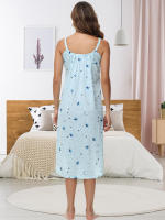 2025 Ropa de verano nueva, ropa de casa, ropa de mujer europea, camisón sexy con tirantes cómodos y de gran vuelo. - details 28