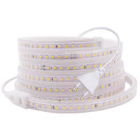 Tira de luces LED impermeable, 220V, 2835, alto brillo, 120led/m, Flexible, para cocina, jardín al aire libre, con enchufe de la UE - details 0