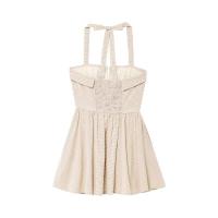 Vestido Chic Casual para Mujer Cuadros a la Moda Primavera-Verano Vacaciones Sin Mangas - details 2