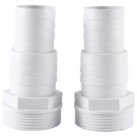 2Pcs Hose Adapter 1-1/2Inch and 1-1/4Inch Male 3-Way Washer Hose Connection for Hot Tubs Swimming Pool Hose Connector - details 0
