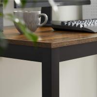 Ordenador Mesa de Estudio Mesa de Comedor 120 x 60 x 76 cm Madera Natural y Blanco LWD64N - details 15