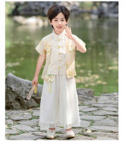 Conjunto Hanfu nacional para niños, Tang de verano para niños, nuevo estilo chino, Cheongsam para niñas y vestido de actuación para hermanos - details 17