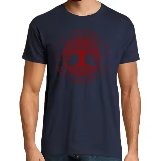 La Nature francés rojo Camisetas hombre clásica premium de vikingos - 1