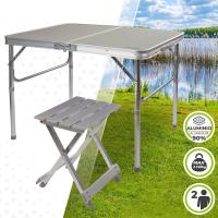 Aktive 62643 - camping portátil plegable para 2 personas, Incluye 2 taburetes, conjunto jardín con sillas - details 4