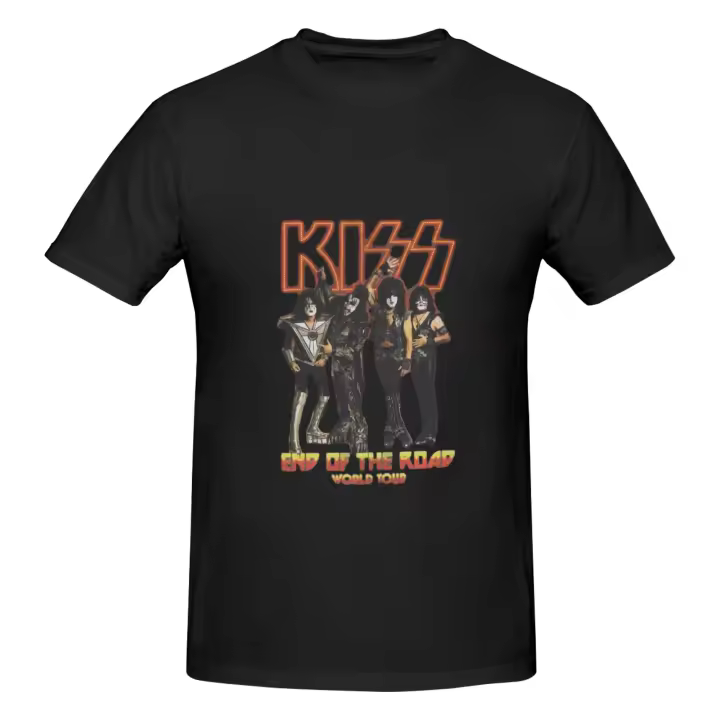 Kiss End Of The Road Tour Camiseta de algodón para hombres y mujeres - 1