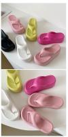Chanclas de plataforma EVA para mujer, Sandalias de tacón cómodas, informales, para la playa, novedad de verano, 2023 - details 11